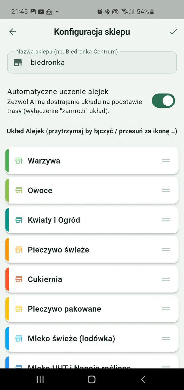 Twój sklep, twoje zasady: ekran aplikacji